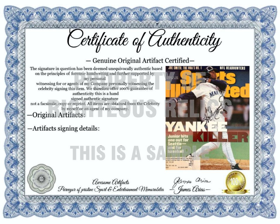 Ken Griffey Jr. Complete Sports Illustrated signed with proof