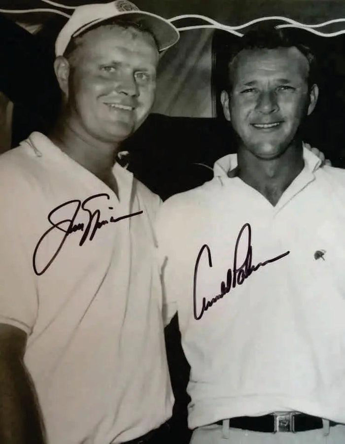 Certificate of Authenticity for Arnold Palmer & Jack Nicklaus 8 x 10 black and white signed photo with proof
