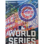 Load image into Gallery viewer, Chicago Cubs Ben Zobrist, Joe Maddon, Anthony Rizzo, World Series program signed with proof
