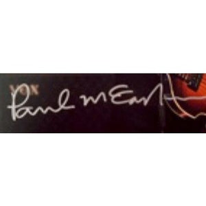 Paul McCartney 8 by 10 signed photo with proof