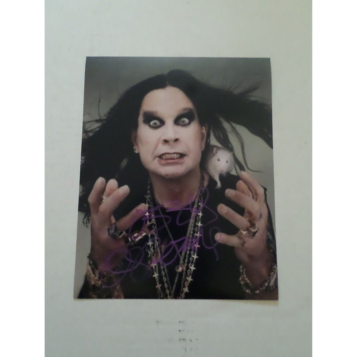 Ozzy Osbourne 8 x 10 signed photo with proof - Awesome Artifacts 