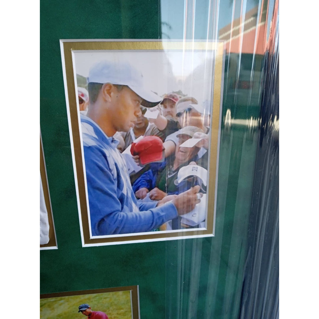 Tiger Woods 2008 US Open signed flag with proof - Awesome Artifacts 