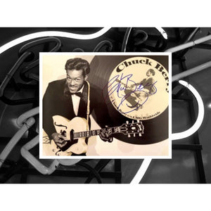 Chuck Berry 8x10 photo signed with proof