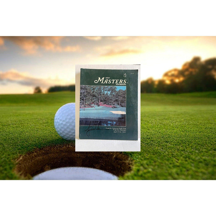 Tiger Woods 1997 Masters Journal signed with proof