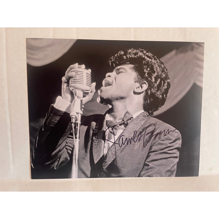 James Brown 8x10 photo signed with proof