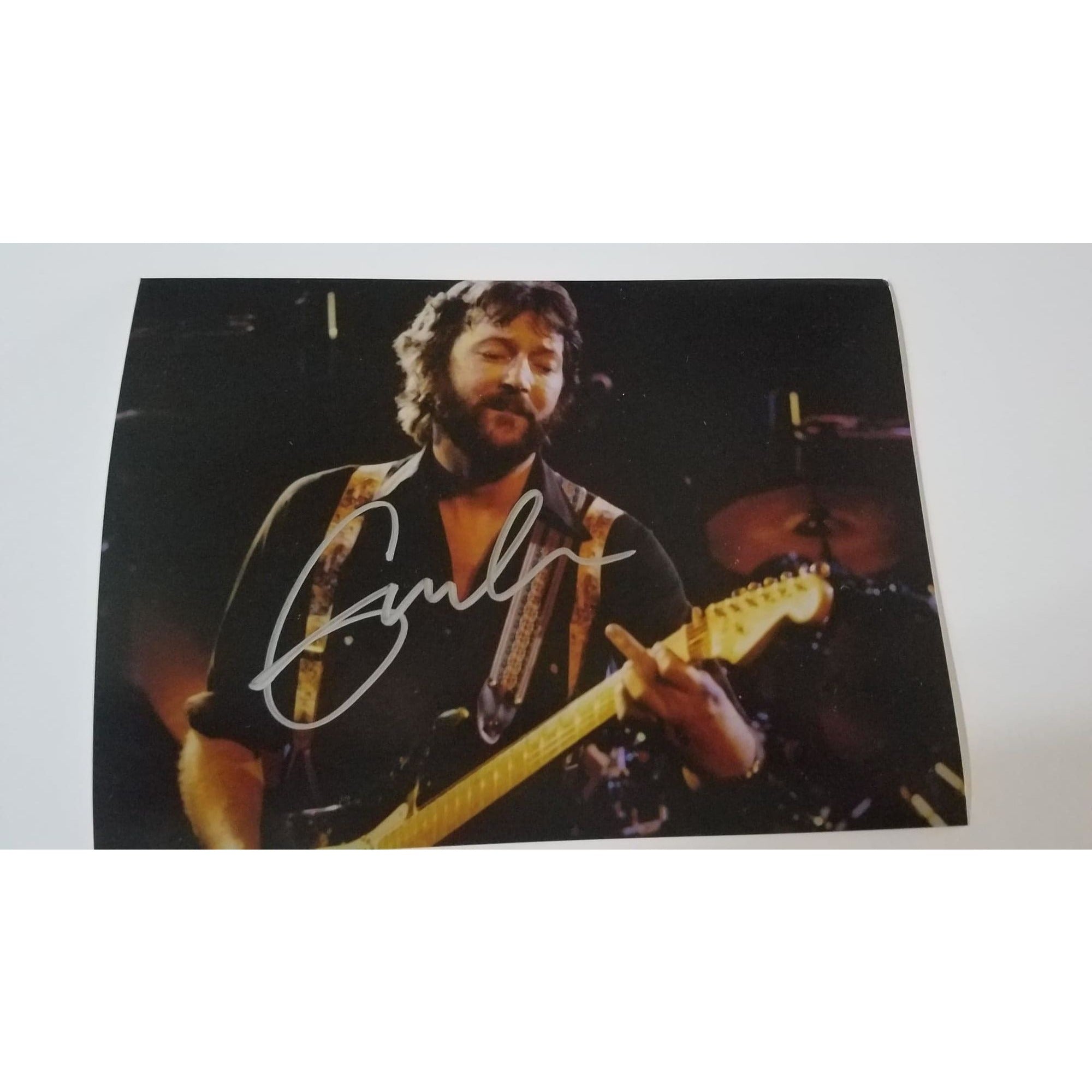 David Gilmour and Pete Townshend 5 x 7 photo signed with proof
