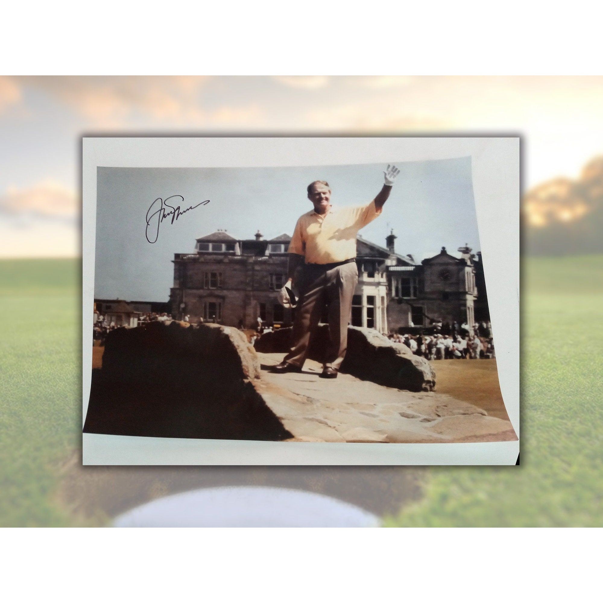 Jack Nicklaus farewell to Saint Andrews 16 x 20 photo signed with proof