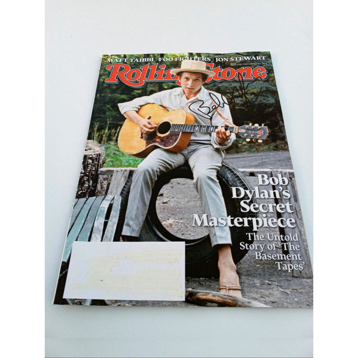 Bob Dylan 2014 full Rolling Stone magazine signed with proof