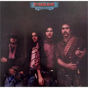 Eagles Desperado Don Henley Glenn Frey CD jacket cover signed with proof