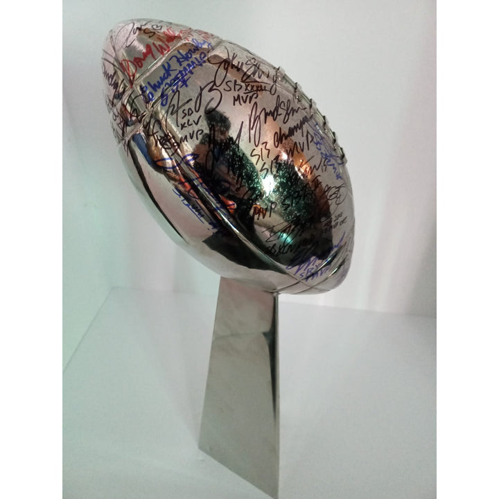 Super Bowl NFL MVP Lombardi trophy signed with proof including free case