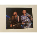 Load image into Gallery viewer, George Strait, Garth Brooks 8 x 10 signed photo
