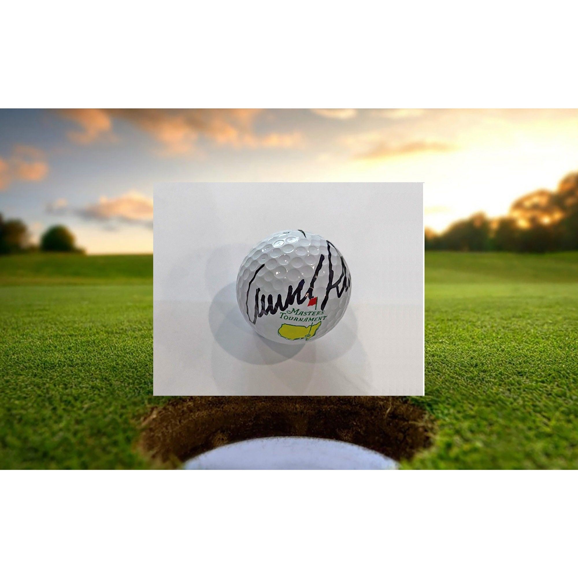 Arnold Palmer Master signed golf ball with proof