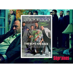 James Gandolfini Steve Van Zandt Michael Imperioli The Sopranos cast signed magazine