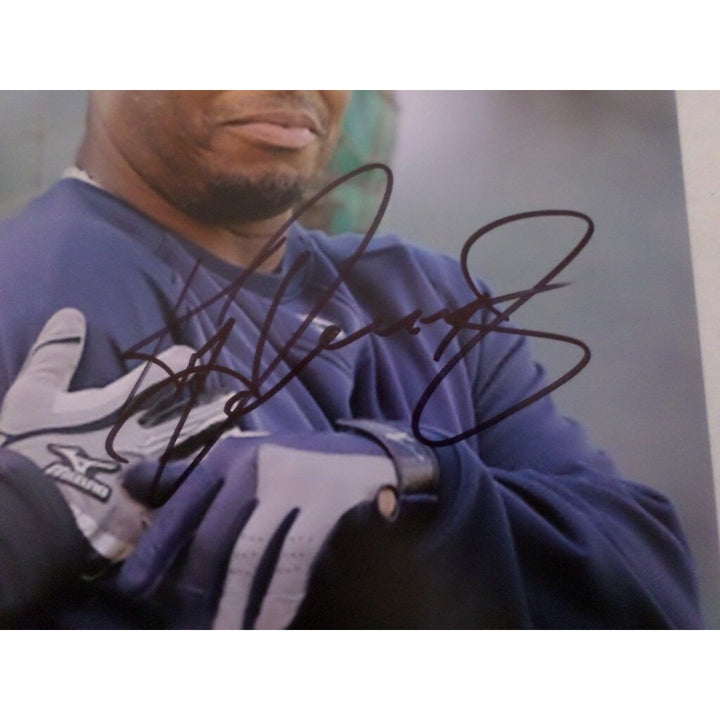 Ken Griffey jr. Ichiro Suzuki 8 by 10 signed photo with proof - Awesome Artifacts 