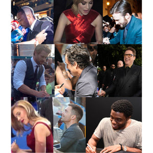 End game 24 by 36 original movie poster Chris Evans Scarlett Johansson Robert Downey Jr Chris Hemsworth 15 signatures in all