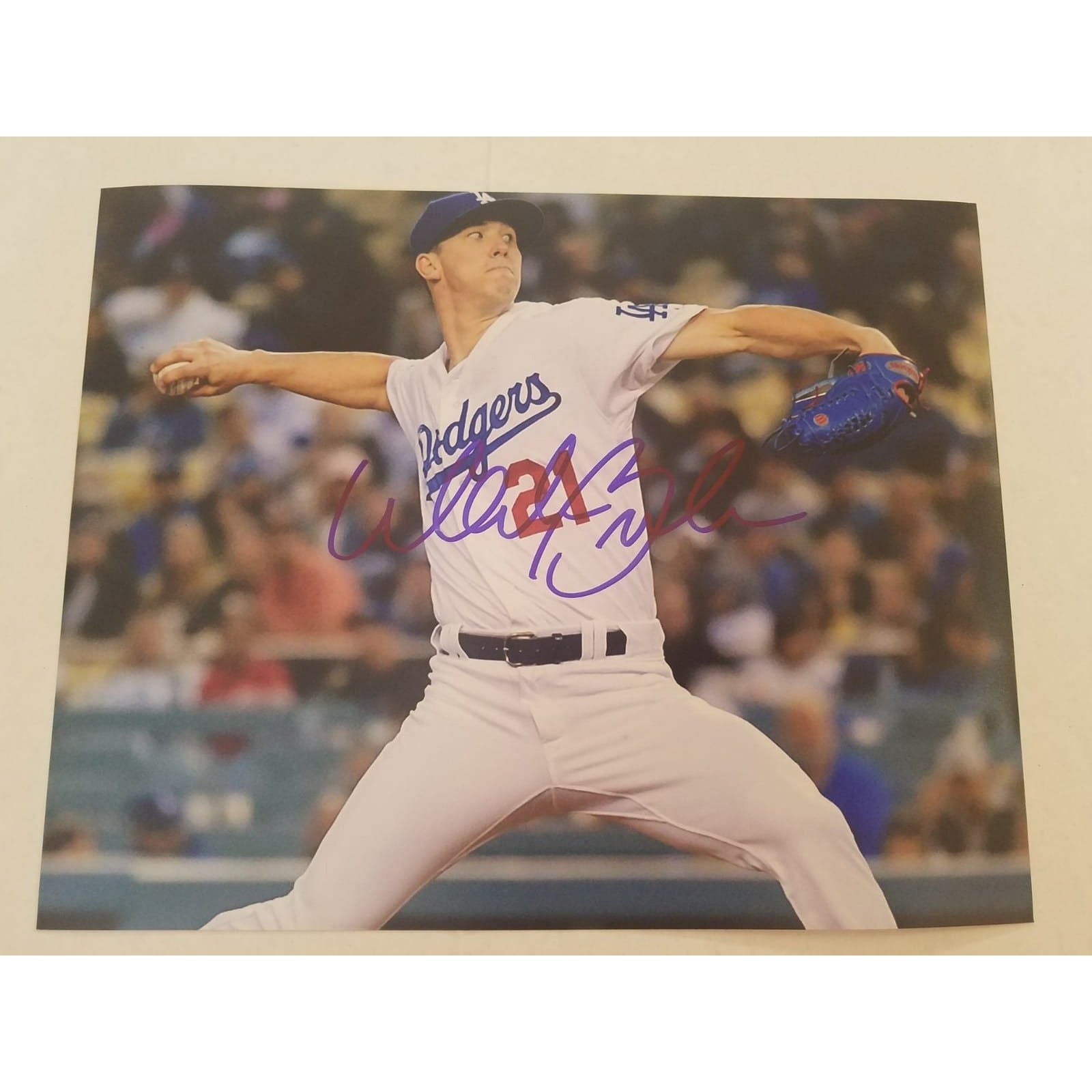 Walker Buehler Dodgers 8 x 10 signed photo