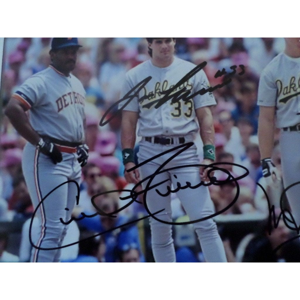 Mark McGwire Ken Griffey jr. Jose Canseco Cecil Fielder 8 by 10 signed photo - Awesome Artifacts 