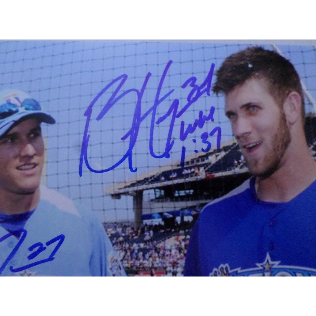 Mike Trout and Bryce Harper a 10 sided photo