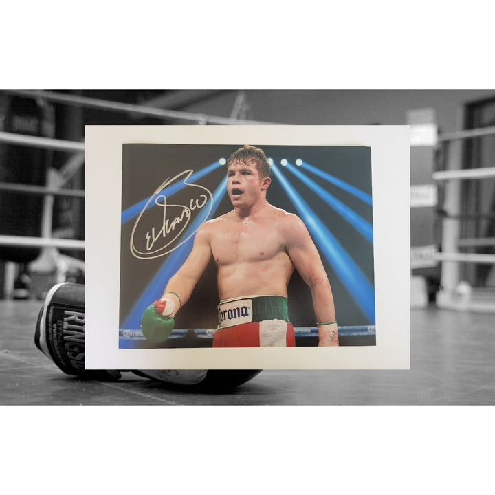 Saul Canelo Alvarez 8 x 10 photo signed with proof - Awesome Artifacts 