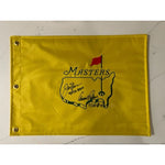 Load image into Gallery viewer, Arnold Palmer and Jack Nicklaus signed and inscribed Masters Golf pin flag with proof
