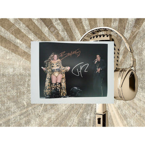 Beyonce Knowles, Jay-Z, Shawn Carver 8 x 10 signed photo with proof