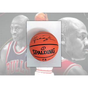 Michael Jordan signed basketball with proof