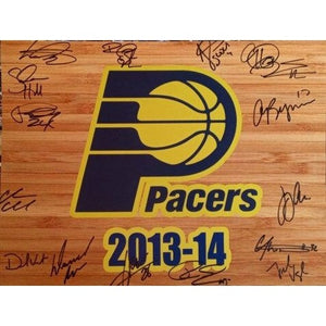 Indiana Pacers 2013 14 Paul George 16 x 20 photo team signed