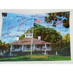 Load image into Gallery viewer, 38 Masters champions Tiger Woods, Phil Mickelson, Arnold Palmer 16 x 20 signed with proof
