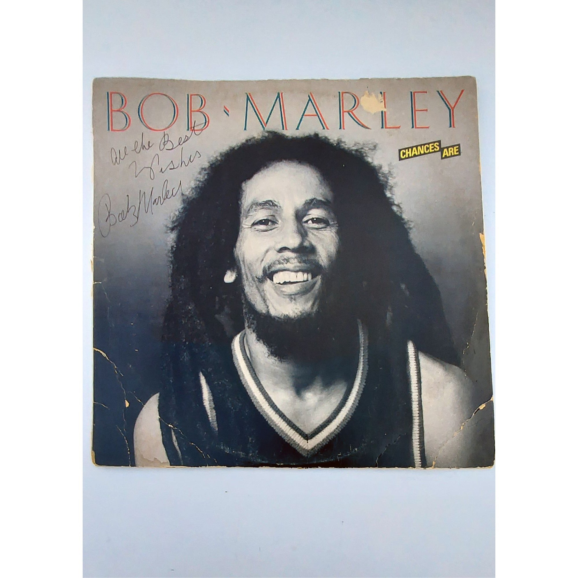 Bob Marley 'Chances Are' LP signed and inscribed 'all the best wishes'
