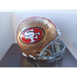 Load image into Gallery viewer, 2022 San Francisco 49ers team signed Riddell pro model helmet 43 signatures Dabo Samuel, Christian McCaffrey, George Kittles

