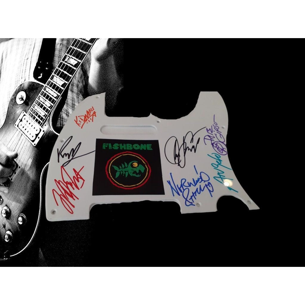 Fishbone Angelo Moore Norwood Fisher Rocky George signed pickguard