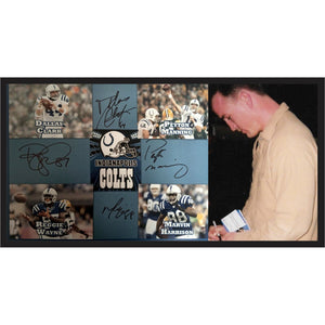 Indianapolis Colts Peyton Manning Marvin Harrison Reggie Wayne Dallas Clark 11 by 14 photo sign