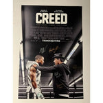 Load image into Gallery viewer, Creed Sylvester Stallone Michael B. Jordan cast signed 24x36 original movie poster
