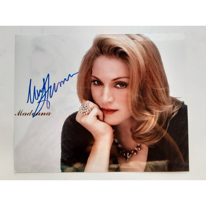 Madonna Ciccone signed 8 x 10 photo with proof - Awesome Artifacts 