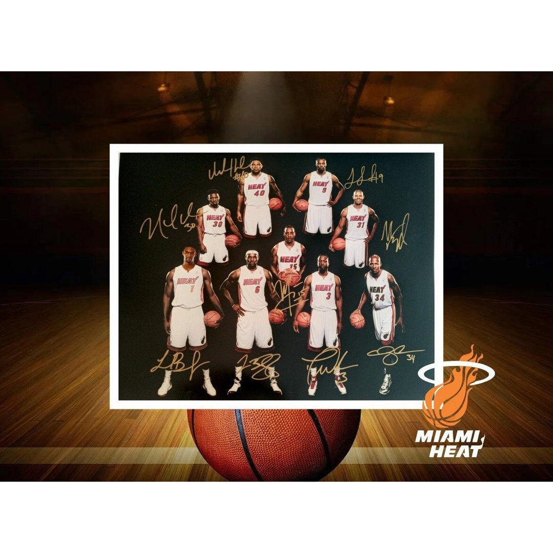 Miami Heat Unstoppable millions of people who rely on conventional 2012 13 NBA champ 16 x 20 photo signed with proof - Awesome Artifacts 