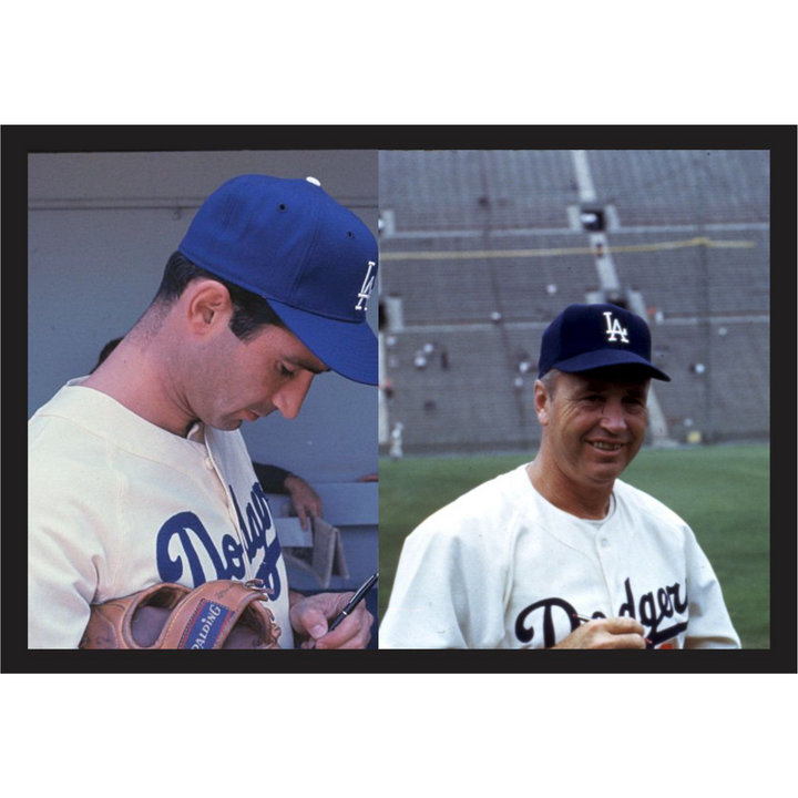 Los Angeles Dodgers 1965 World Series program signed with proof Vin Scully Sandy Koufax Maury Wills