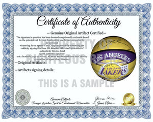 Kobe Bryan Los Angeles Lakers full size basketball signed with proof