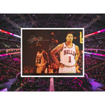 Load image into Gallery viewer, Michael Jordan and Derrick Rose Chicago Bulls 11 by 14 photo signed
