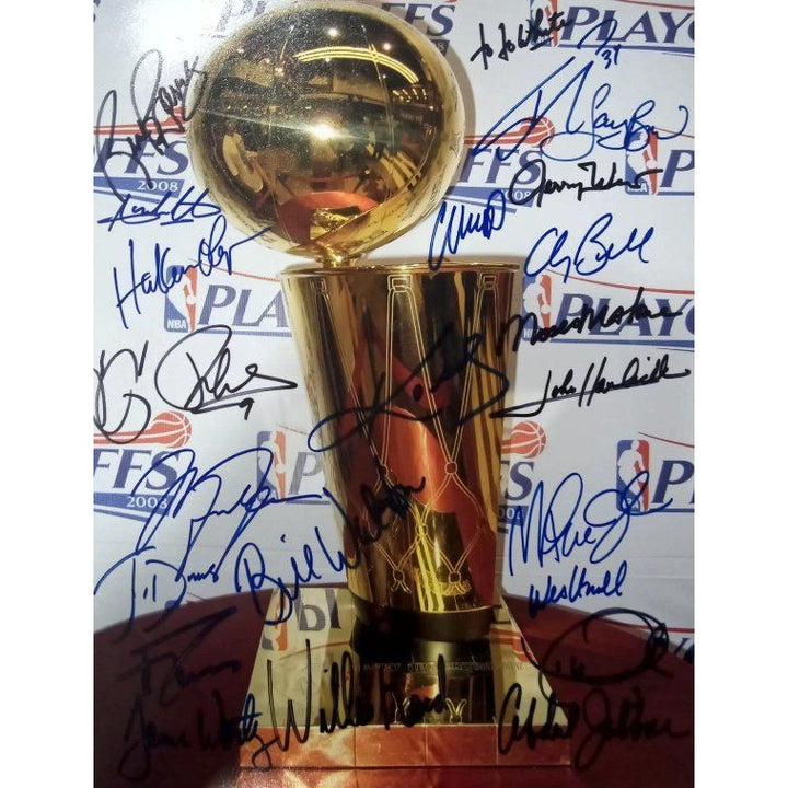 Moses Malone Willis Reed Magic Johnson Kobe Bryant NBA Finals MVPs 11 by 14 signed - Awesome Artifacts 