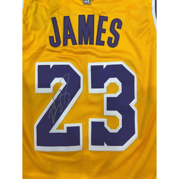 LeBron James Los Angeles Lakers game model jersey signed with proof –  Awesome Artifacts