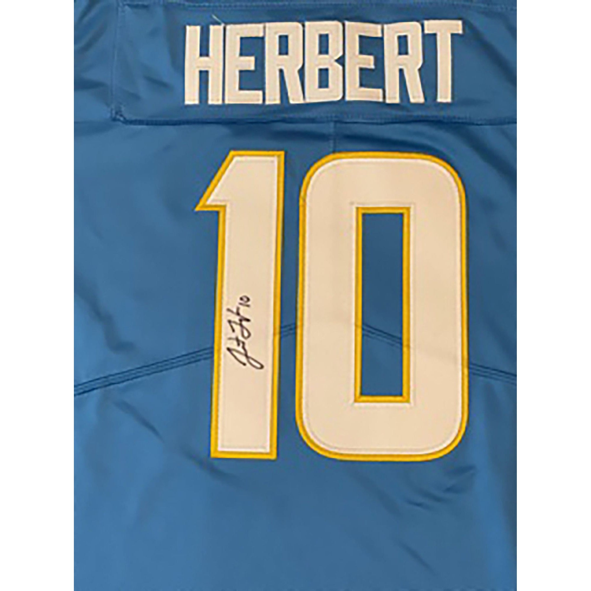 Justin Herbert signed jersey with proof