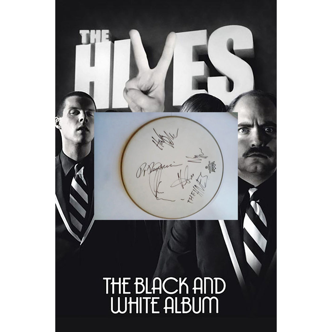 The Hives 14in Remo drum head signed - Awesome Artifacts 