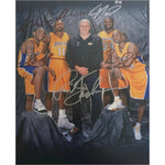 Load image into Gallery viewer, Kobe Bryant Shaquille O&#39;Neal Phil Jackson Gary Payton Karl Malone 8 x 10 photo signed with proof
