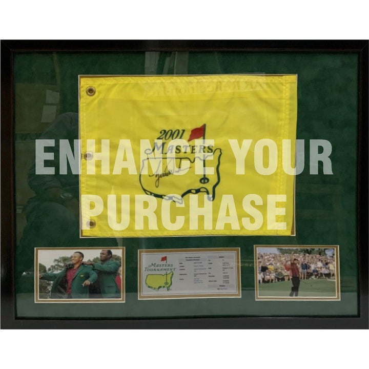 Arnold Palmer Jack Nicklaus Gary Player embroidered PGA golf flag signed with proof