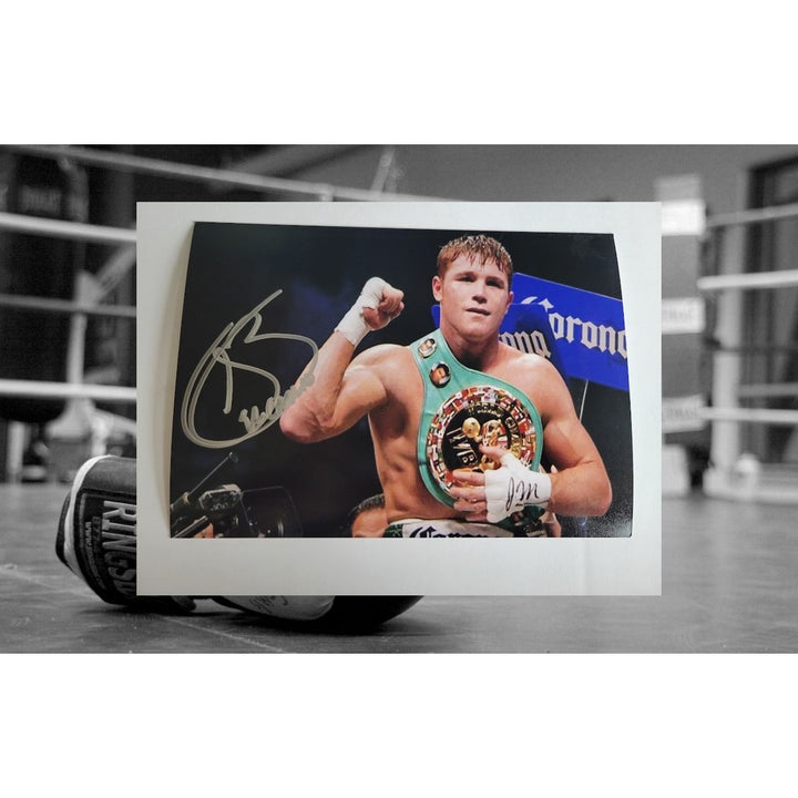 Saul "Canelo" Alvarez 5 x 7 photograph signed