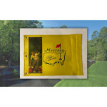 Load image into Gallery viewer, Jack Nicklaus the Golden Bear signed and inscribed Masters pin flag with proof

