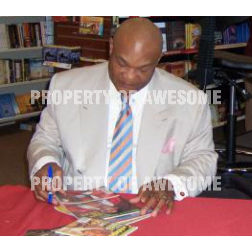 George Foreman boxing Legend 5 x 7 photo signed