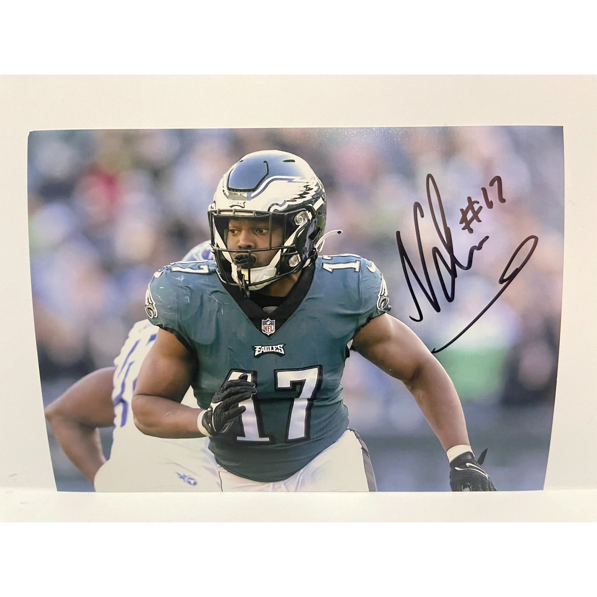 Horn Lake Eagles Nakobe Dean Autographed Signed 11X14 Photo Jsa Coa – MVP  Authentics