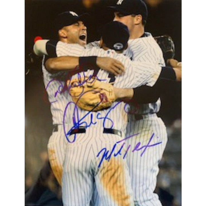 Derek Jeter Alex Rodriguez and Mark Teixeira 8 x 10 photo signed with proof