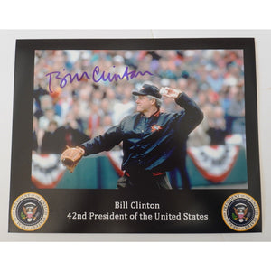 President Bill Clinton 8 x 10 signed photo signed with proof